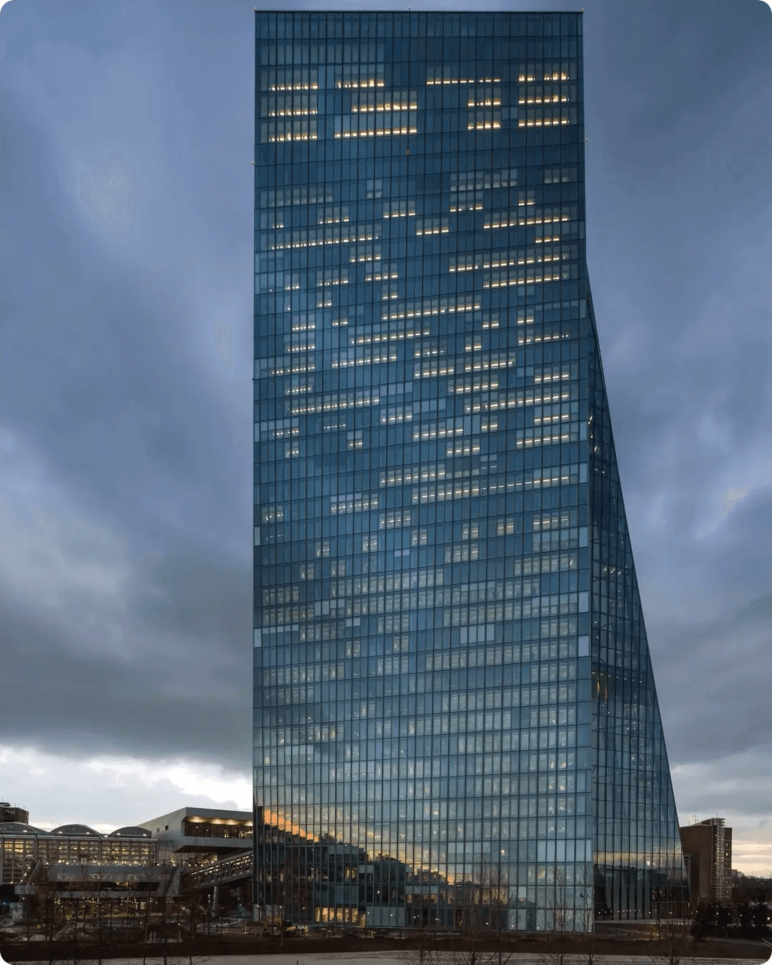 Modern glass facade